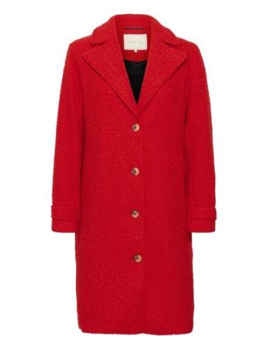 Kaffe Kaanne Coat Röd