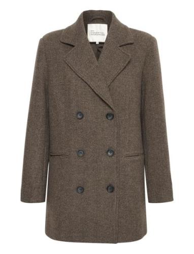 Franniemw Short Coat Ulljacka Jacka Brown My Essential Wardrobe