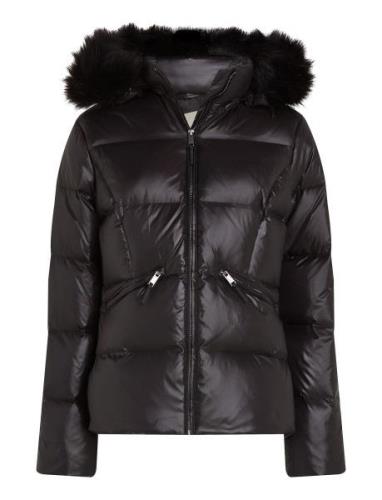 Mw Padded Real Down Jacket Fodrad Jacka Black Calvin Klein