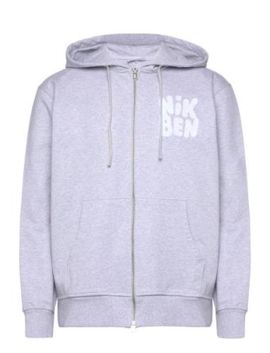 Nb Core Zip Hood Grey Designers Sweat-shirts & Hoodies Hoodies Purple ...