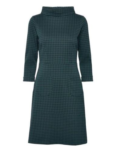 Kim Dogtooth Dress Knälång Klänning Blue Jumperfabriken