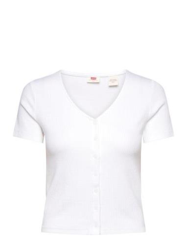 LEVI´S Women Muse Ss Tee White + Cotton/Pol Vit