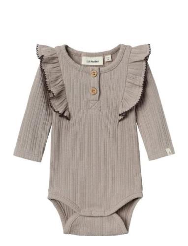 Lil'Atelier Nbfnara Ls Slim Body Lil Brun