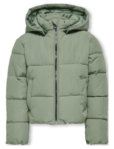 Kogdolly Short Puffer Jacket Otw Noos Fodrad Jacka Green Kids Only