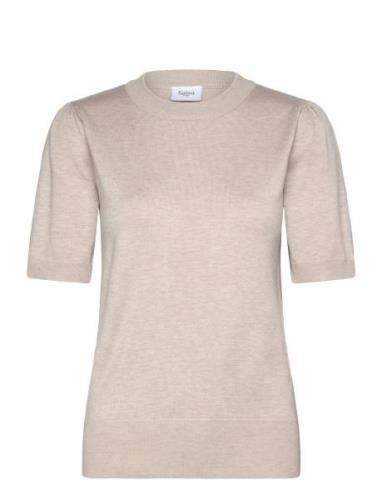 Milasz Ss Pullover Tops Knitwear Jumpers Grey Saint Tropez