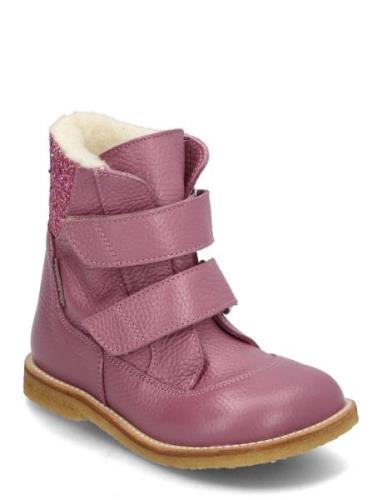 ANGULUS Boots - Flat - With Velcro Rosa