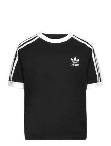 3Stripes Tee Sport T-shirts Short-sleeved Black Adidas Originals