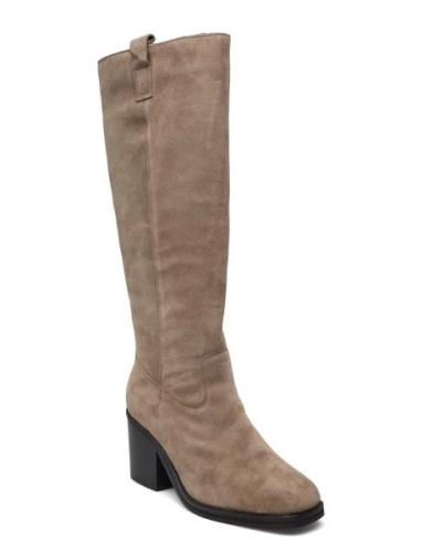 Women Boots Höga Stövlar Beige NEWD.Tamaris