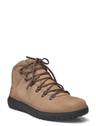 Timberland Hudson Road Mid Lace Up Waterproof Chukka Boot Medium Beige...