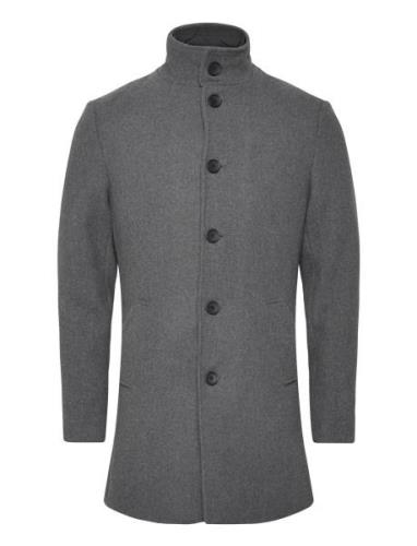 Bs Ontario Slim Fit Coat Yllerock Rock Grey Bruun & Stengade