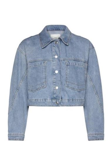 Pocketed Denim Jacket Jeansjacka Denimjacka Blue Mango