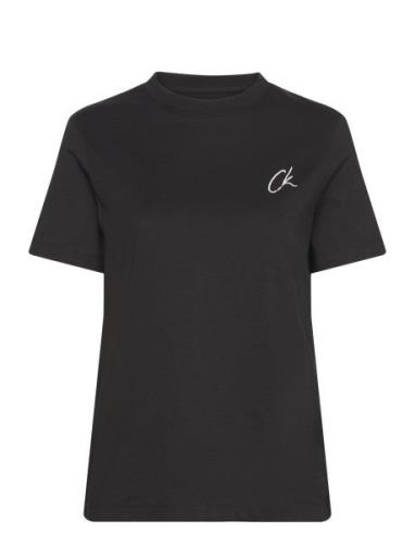 Calvin Klein Jeans Embroidered Ck Regular Tee Svart