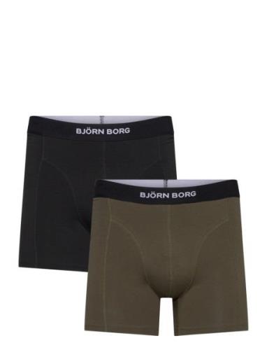 Premium Cotton Stretch Boxer 2P Boxerkalsonger Black Björn Borg