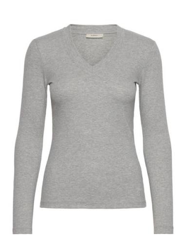 InWear Dagnaiw Melange V-Neck Ls Grå