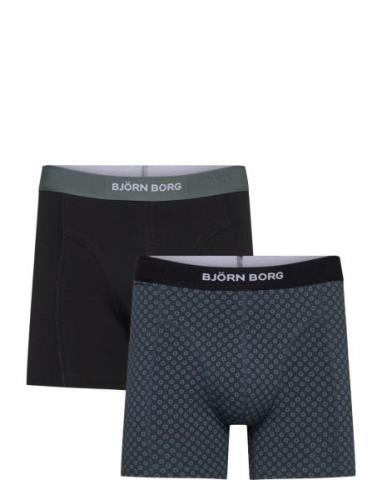 Björn Borg Premium Cotton Stretch Boxer 2P Marinblå