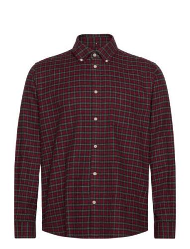 Kent Check Shirt 2.0 Tops Shirts Casual Red Les Deux