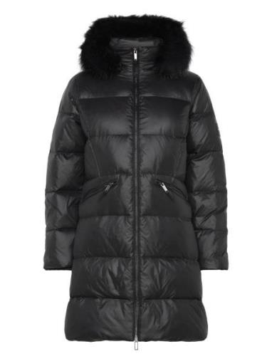 Mw Padded Real Down Coat Fodrad Rock Black Calvin Klein