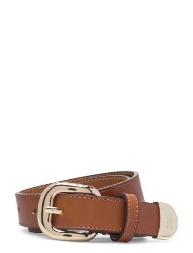 Th Refined 2.5 Bälte Brown Tommy Hilfiger