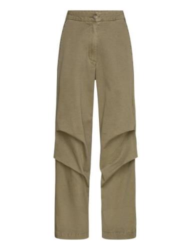 Canvas Light Pants - Alphas Bottoms Trousers Wide Leg Khaki Green Rabe...