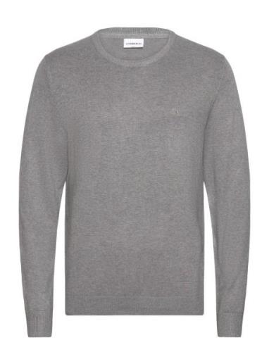 Melange Round Neck Knit Tops Knitwear Round Necks Grey Lindbergh