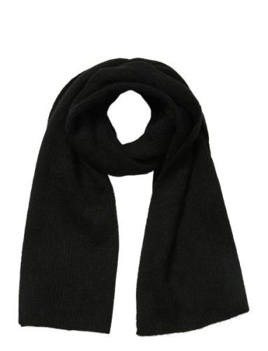 Slfmaline Knit Scarf Noos Accessories Scarves Winter Scarves Black Sel...