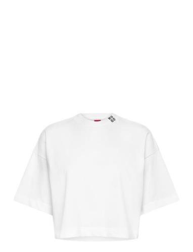 Damelody Tops T-shirts & Tops Short-sleeved White HUGO