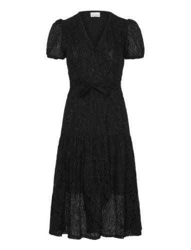 Briston Dress Knälång Klänning Black Noella