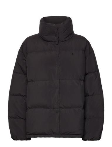 Relaxed Puffer Fodrad Jacka Black Calvin Klein Jeans