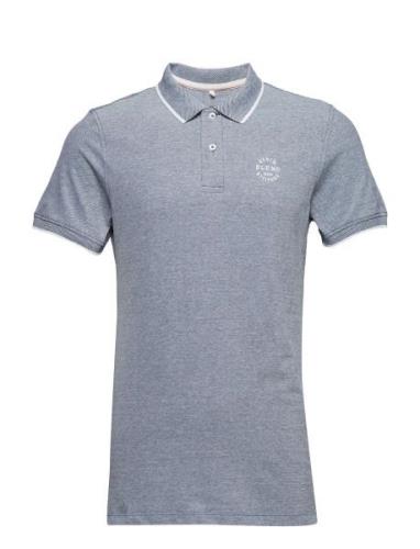 Bhnate Poloshirt Tops Polos Short-sleeved Blue Blend