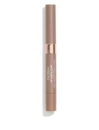 Gosh Lip Line'n Coat Läpppenna Smink Nude GOSH COPENHAGEN