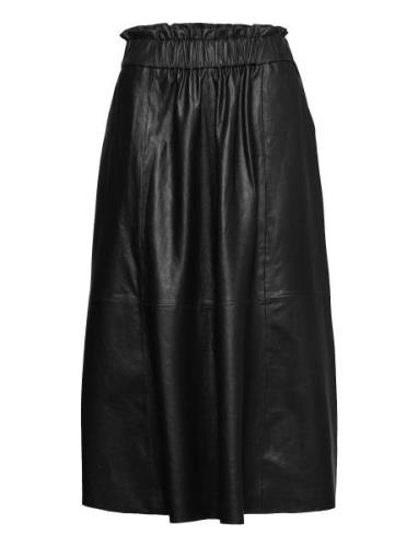 Deadep Long Skirt Knälång Kjol Black DEPECHE