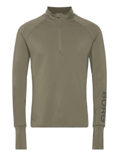 Borg Midlayer Half Zip Sport Sweat-shirts & Hoodies Fleeces & Midlayer...