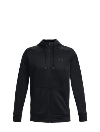 Ua Armour Fleece Fz Hoodie Sport Sweat-shirts & Hoodies Hoodies Black ...