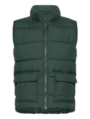 Quilted Gilet Fodrad Väst Green Mango