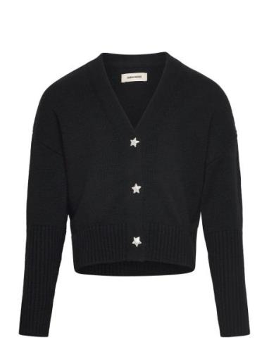 Cardigan Tops Knitwear Cardigans Black Zadig & Voltaire Kids