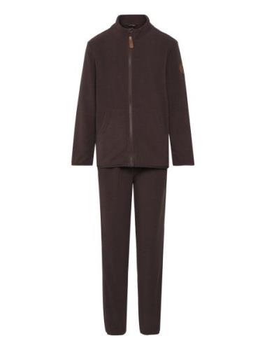 Mikk-line Fleece Set Recycled Brun