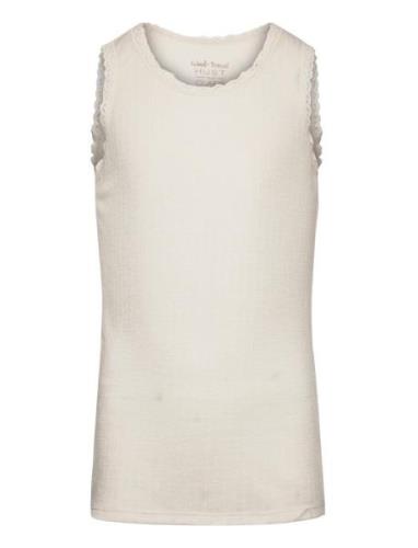 Hcfricel - Top Tops T-shirts Sleeveless Cream Hust & Claire