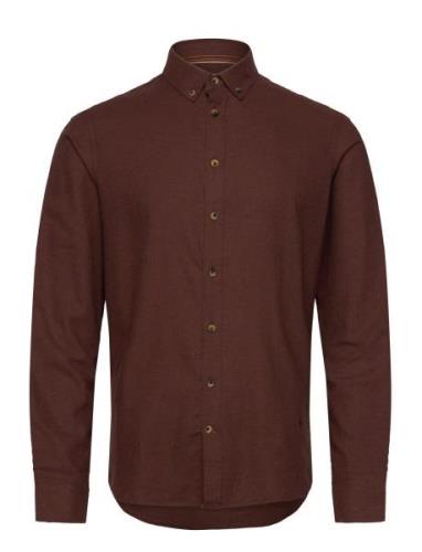 Bhburley Shirt Tops Shirts Casual Brown Blend