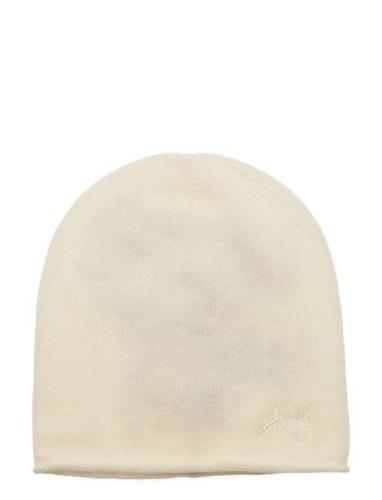 Sesper_Hat Accessories Headwear Beanies Cream HUGO