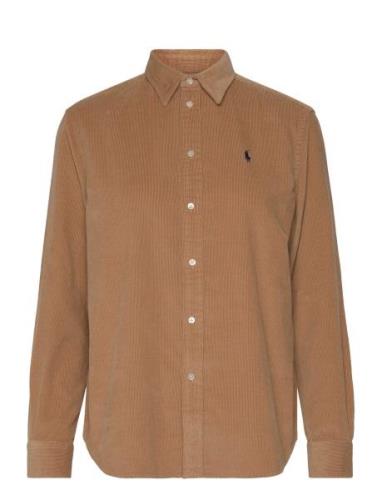 Relaxed Fit Corduroy Shirt Tops Shirts Long-sleeved Brown Polo Ralph L...