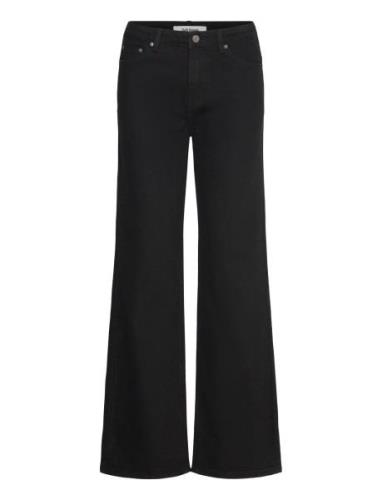 Soft Rebels Srwilla Midwaist Wide Jeans Svart