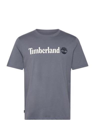 Timberland Kennebec River Linear Logo Short Sleeve Tee Folkst Gray Grå