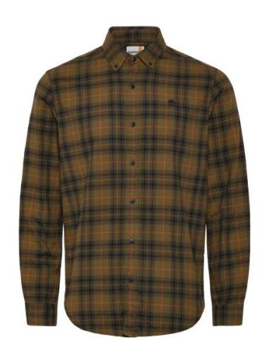 Timberland Solucell Plaid Shirt Dark Olive Yd Khaki Green