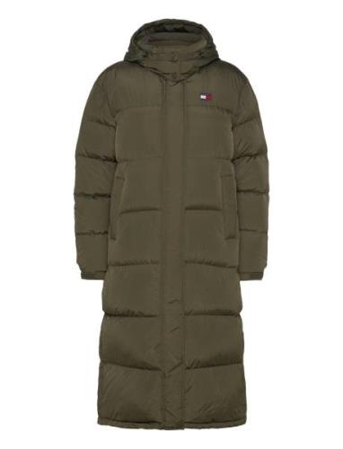 Tjw Alaska Long Puffer Ext Fodrad Rock Khaki Green Tommy Jeans