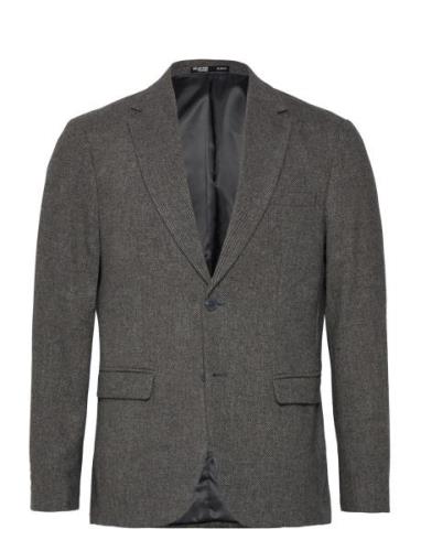 Selected Homme Slhslim-Reed Wool Blz Noos Grå