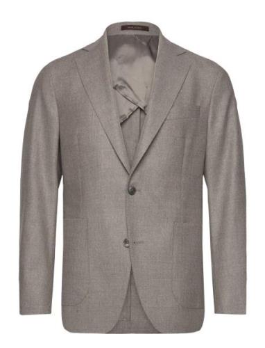 Ferry Patch Soft Blazer Blazer Kavaj Grey Oscar Jacobson