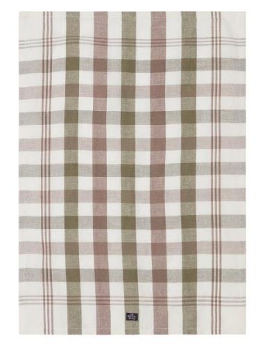 Checked Linen/Cotton Kitchen Towel Home Textiles Kitchen Textiles Kitc...