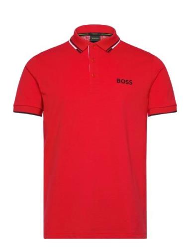 Paddy Pro Sport Polos Short-sleeved Red BOSS