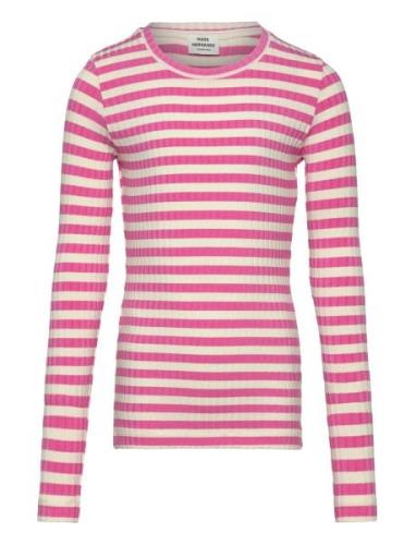 Mads Nørgaard 5X5 Classic Stripe Talika Top Rosa