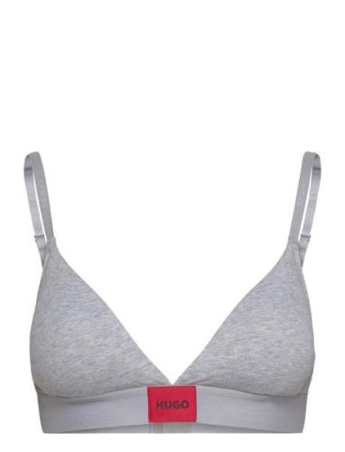 Triangle Red Label Lingerie Bras & Tops Soft Bras Bralette Grey HUGO